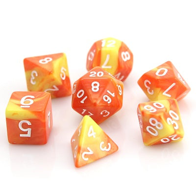 Die Hard 7 Dice Set Fireball | Game Master's Emporium (The New GME)