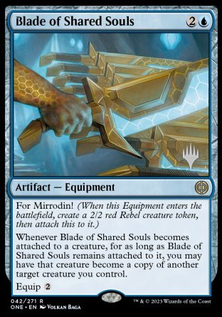 Blade of Shared Souls (Promo Pack) [Phyrexia: All Will Be One Promos] | Game Master's Emporium (The New GME)