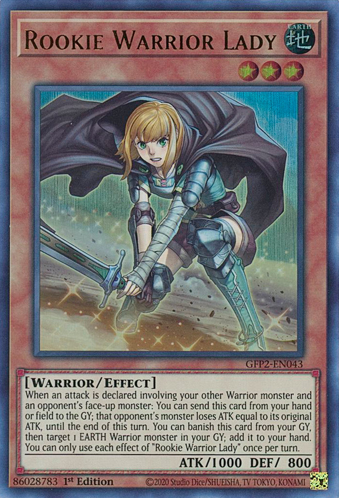 Rookie Warrior Lady [GFP2-EN043] Ultra Rare | Game Master's Emporium (The New GME)