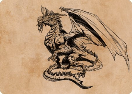 Ancient Silver Dragon Art Card (47) [Commander Legends: Battle for Baldur's Gate Art Series] | Game Master's Emporium (The New GME)