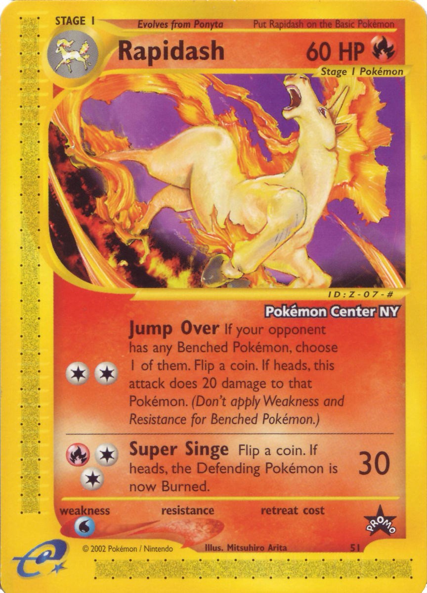 Rapidash (51) (Pokemon Center NY Promo) [Wizards of the Coast: Black Star Promos] | Game Master's Emporium (The New GME)