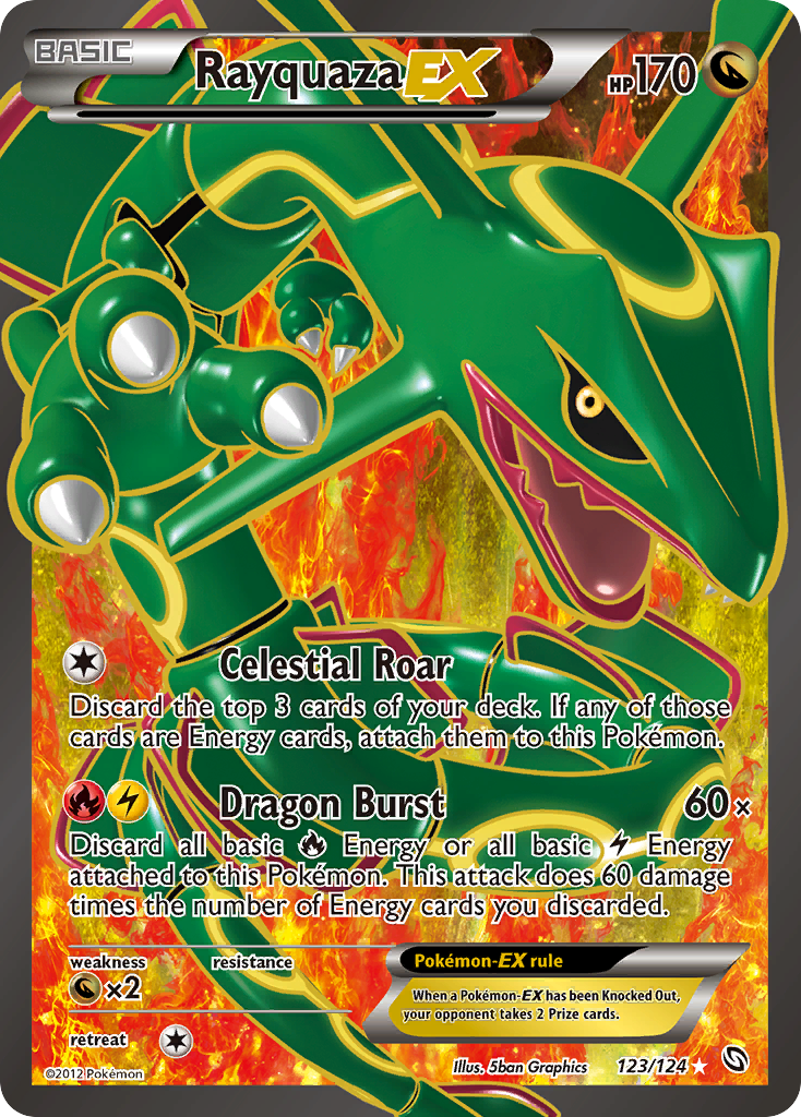 Rayquaza EX (123/124) [Black & White: Dragons Exalted] | Game Master's Emporium (The New GME)