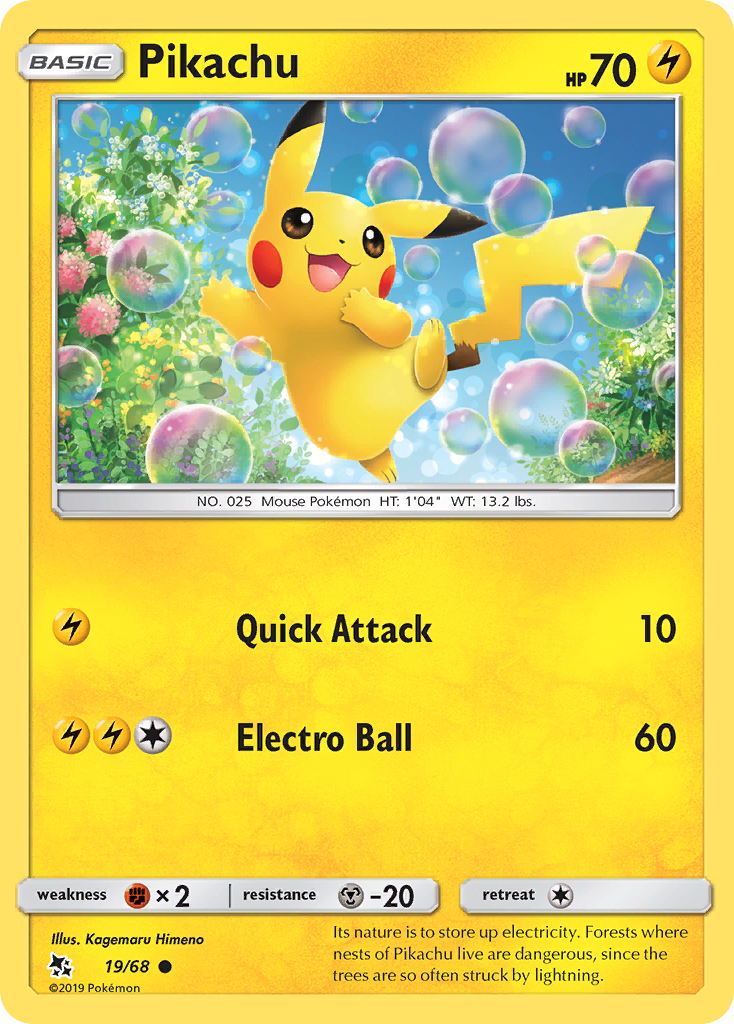 Pikachu (19/68) [Sun & Moon: Hidden Fates] | Game Master's Emporium (The New GME)