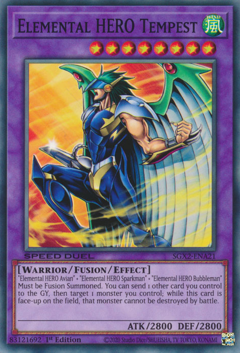 Elemental HERO Tempest [SGX2-ENA21] Common | Game Master's Emporium (The New GME)