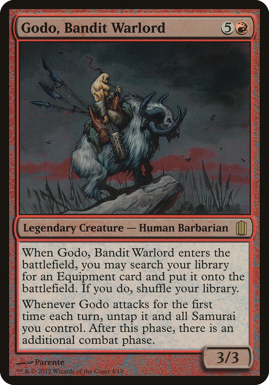 Godo, Bandit Warlord (Oversized) [Commander's Arsenal Oversized] | Game Master's Emporium (The New GME)