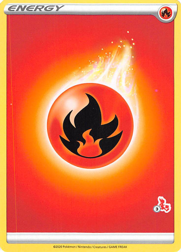 Fire Energy (Cinderace Stamp #3) [Battle Academy 2022] | Game Master's Emporium (The New GME)