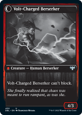 Voltaic Visionary // Volt-Charged Berserker [Innistrad: Double Feature] | Game Master's Emporium (The New GME)