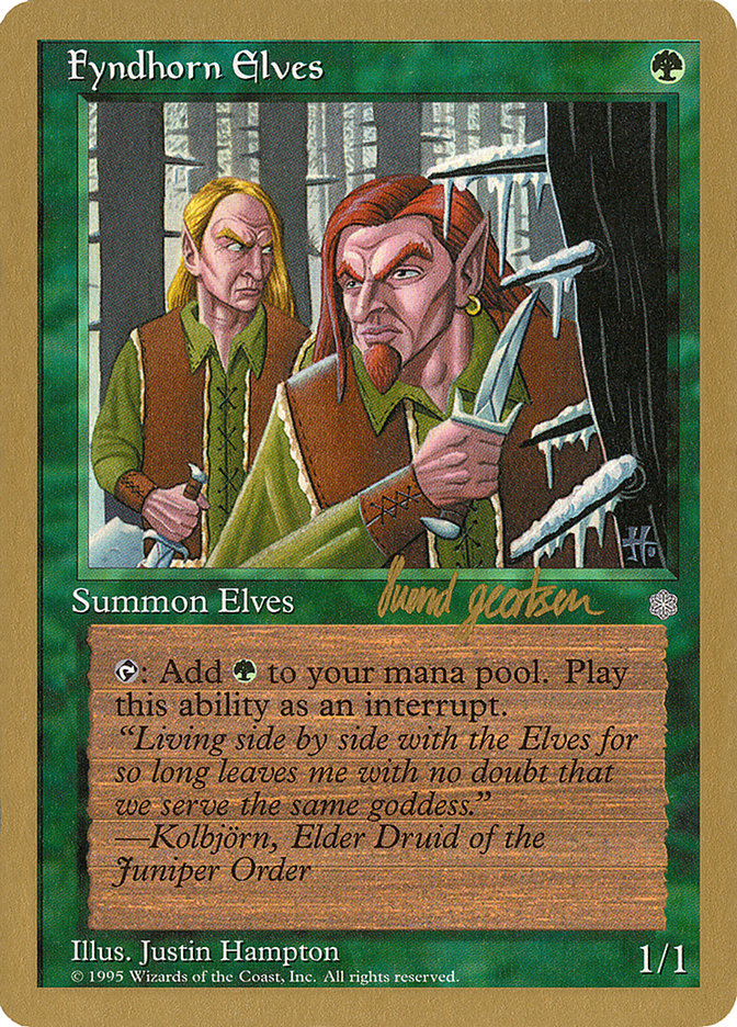 Fyndhorn Elves (Svend Geertsen) [World Championship Decks 1997] | Game Master's Emporium (The New GME)