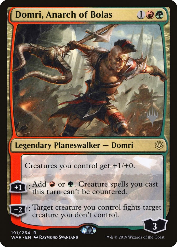 Domri, Anarch of Bolas (Promo Pack) [War of the Spark Promos] | Game Master's Emporium (The New GME)