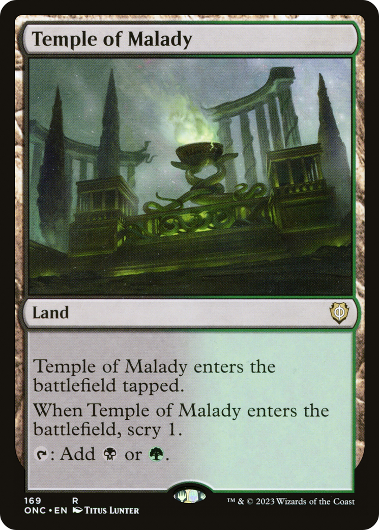 Temple of Malady [Phyrexia: All Will Be One Commander] | Game Master's Emporium (The New GME)