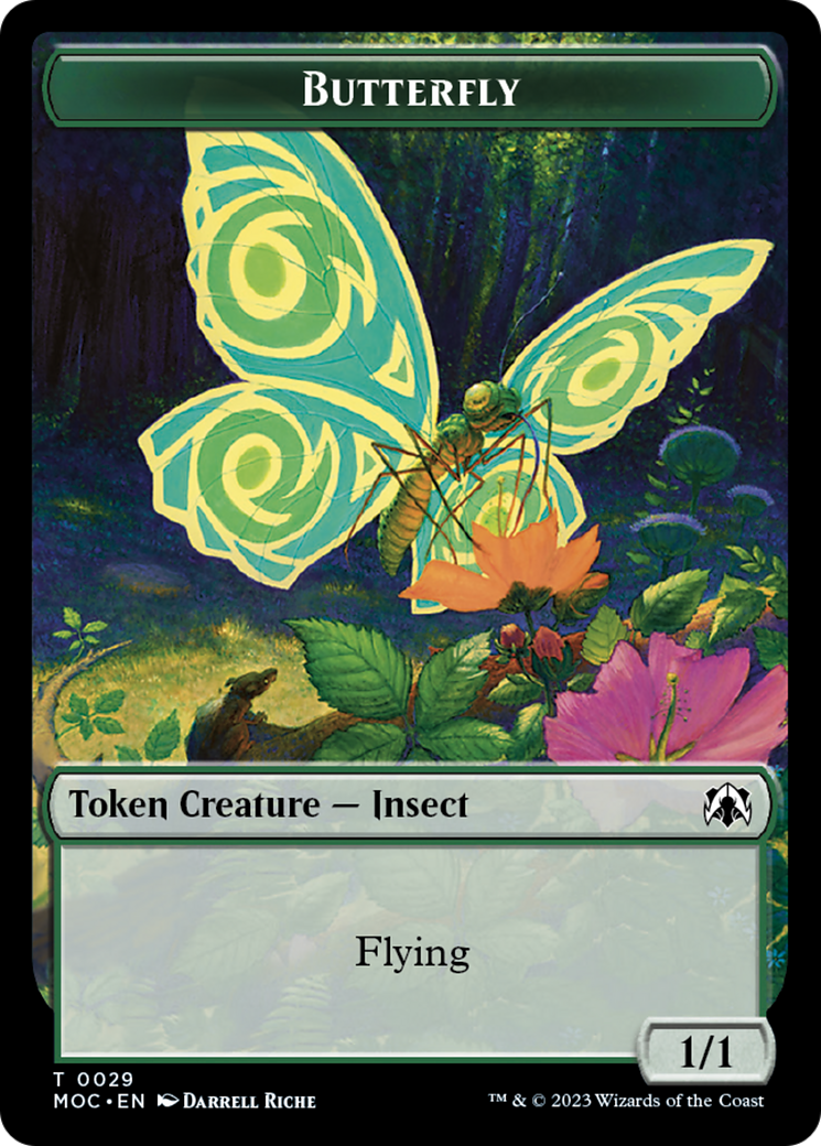 Butterfly // City's Blessing Double-Sided Token [March of the Machine Commander Tokens] | Game Master's Emporium (The New GME)