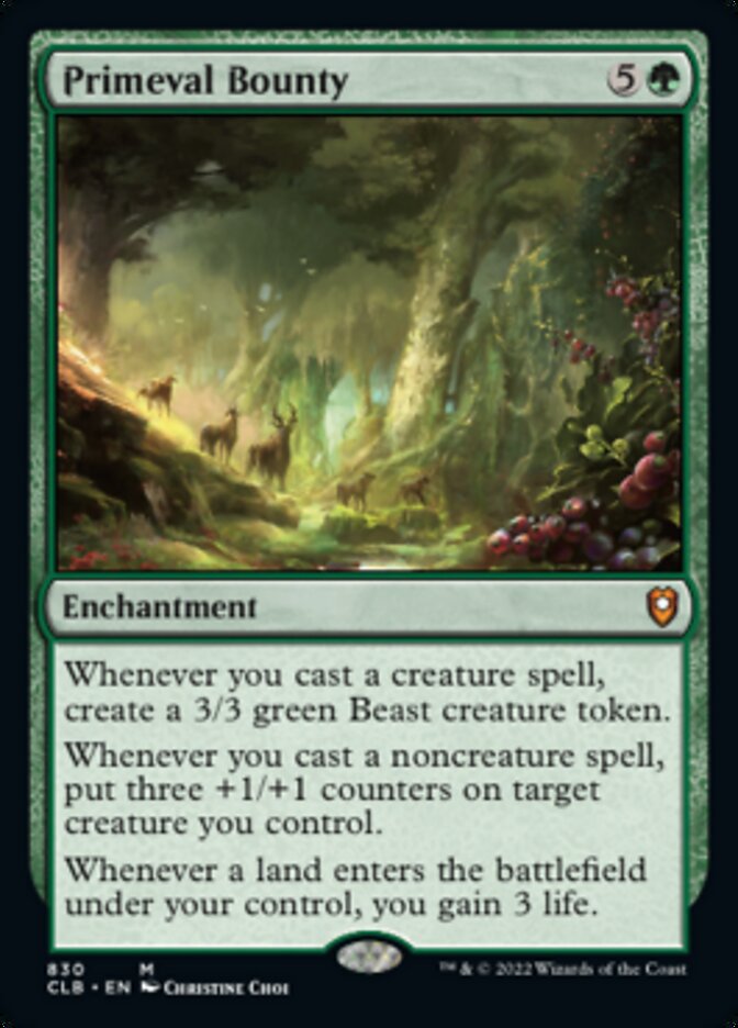 Primeval Bounty [Commander Legends: Battle for Baldur's Gate] | Game Master's Emporium (The New GME)