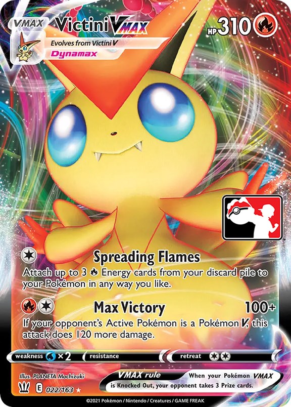 Victini VMAX (022/163) [Prize Pack Series One] | Game Master's Emporium (The New GME)