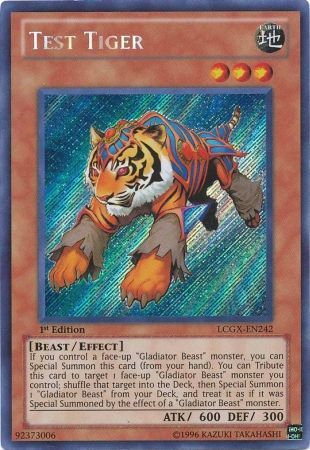 Test Tiger [LCGX-EN242] Secret Rare | Game Master's Emporium (The New GME)