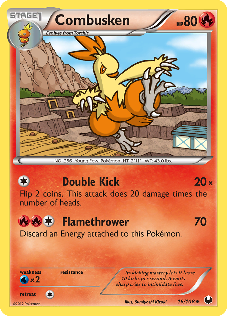 Combusken (16/108) [Black & White: Dark Explorers] | Game Master's Emporium (The New GME)