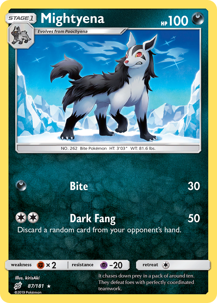 Mightyena (87/181) [Sun & Moon: Team Up] | Game Master's Emporium (The New GME)