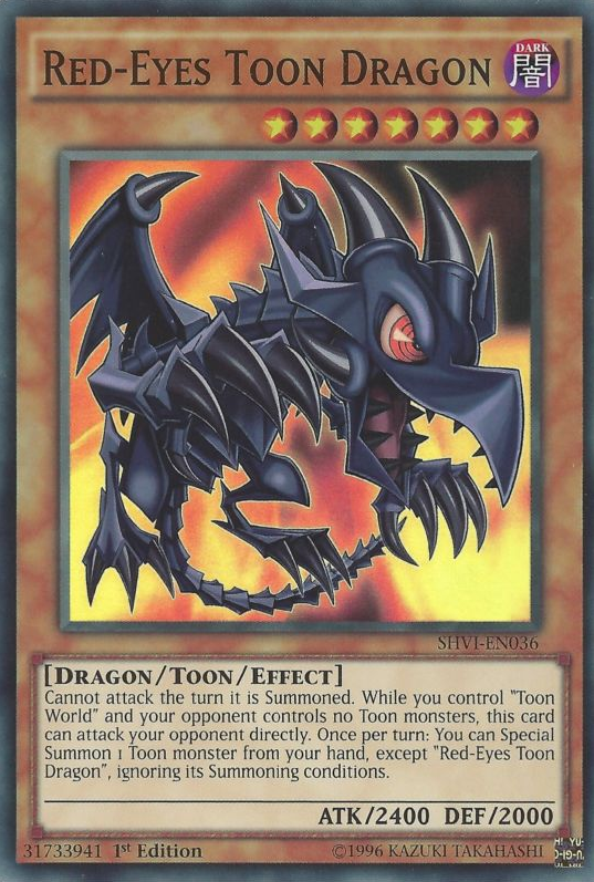 Red-Eyes Toon Dragon [SHVI-EN036] Super Rare | Game Master's Emporium (The New GME)