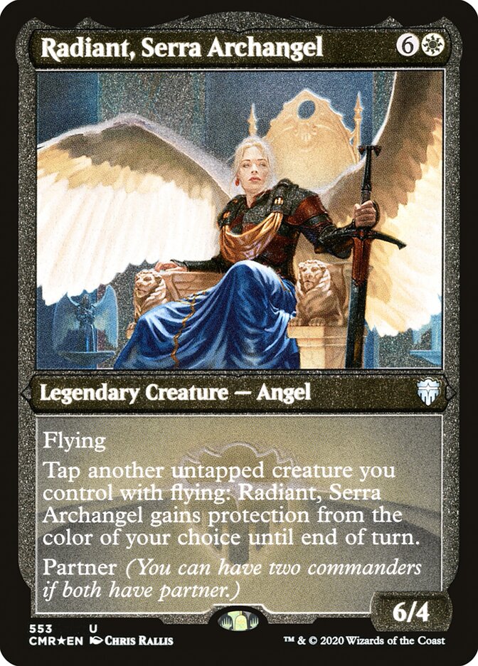 Radiant, Serra Archangel (Etched) [Commander Legends] | Game Master's Emporium (The New GME)