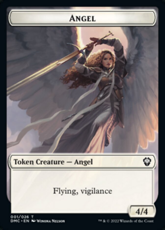 Angel Token [Dominaria United Commander Tokens] | Game Master's Emporium (The New GME)