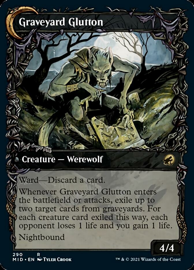 Graveyard Trespasser // Graveyard Glutton (Showcase Equinox) [Innistrad: Midnight Hunt] | Game Master's Emporium (The New GME)