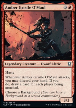 Amber Gristle O'Maul [Commander Legends: Battle for Baldur's Gate] | Game Master's Emporium (The New GME)