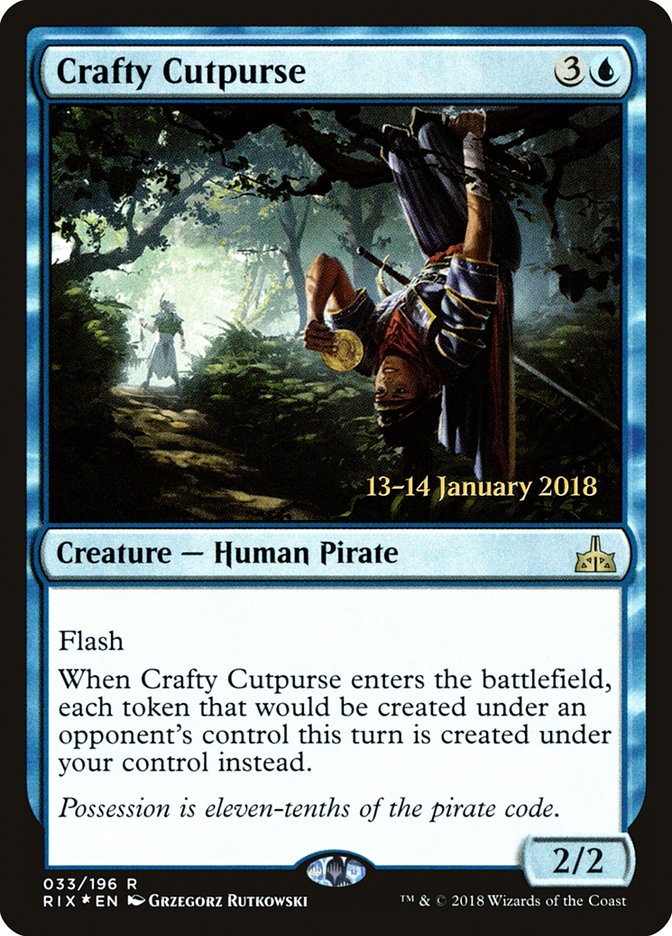 Crafty Cutpurse [Rivals of Ixalan Prerelease Promos] | Game Master's Emporium (The New GME)