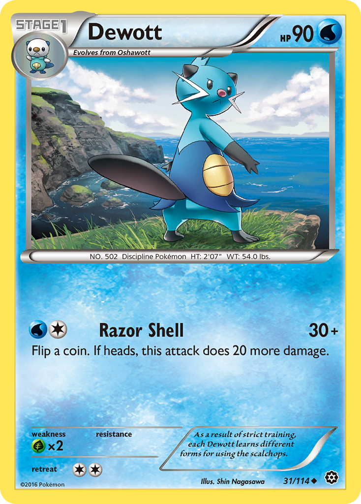 Dewott (31/114) [XY: Steam Siege] | Game Master's Emporium (The New GME)