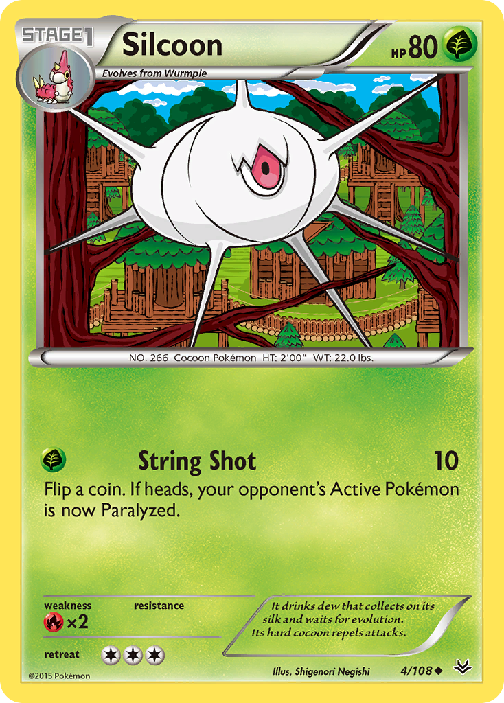 Silcoon (4/108) [XY: Roaring Skies] | Game Master's Emporium (The New GME)