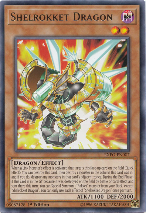 Shelrokket Dragon [EXFO-EN007] Rare | Game Master's Emporium (The New GME)