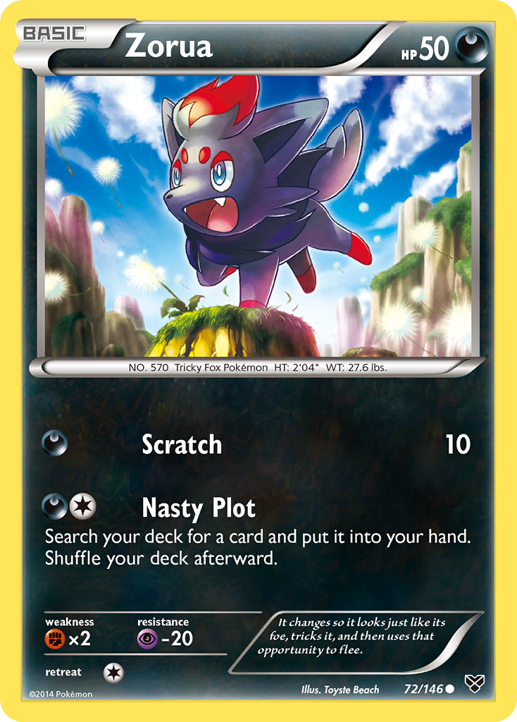 Zorua (72/146) [XY: Base Set] | Game Master's Emporium (The New GME)