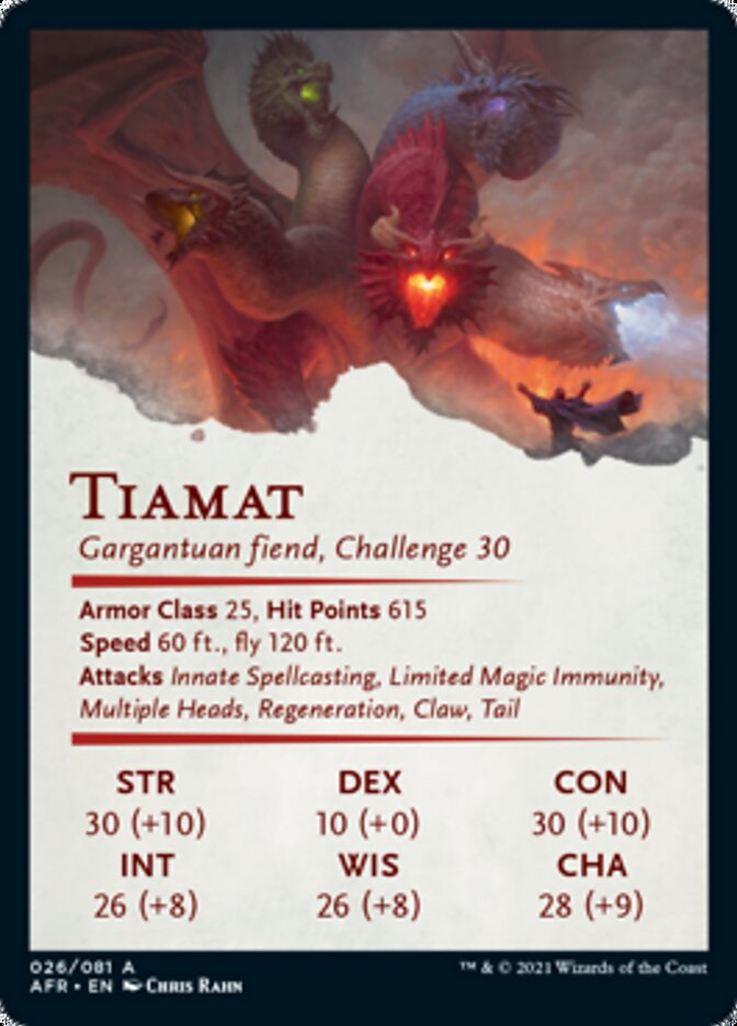 Tiamat Art Card [Dungeons & Dragons: Adventures in the Forgotten Realms Art Series] | Game Master's Emporium (The New GME)