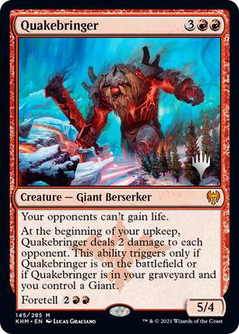 Quakebringer (Promo Pack) [Kaldheim Promos] | Game Master's Emporium (The New GME)