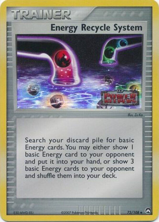 Energy Recycle System (73/108) (Stamped) [EX: Power Keepers] | Game Master's Emporium (The New GME)