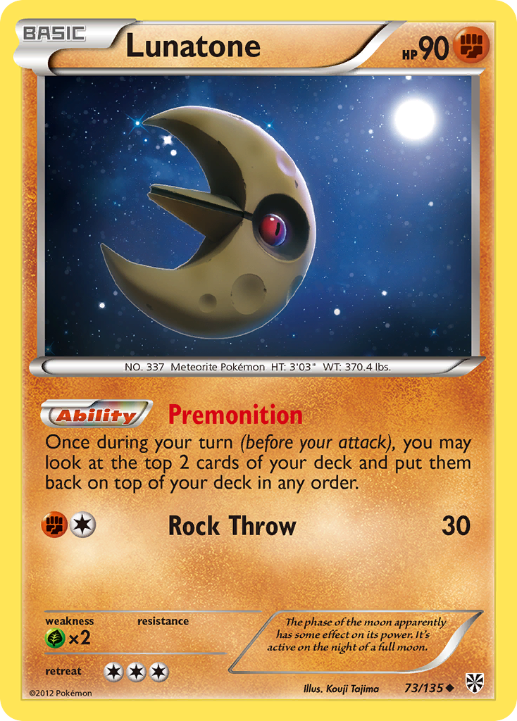 Lunatone (73/135) [Black & White: Plasma Storm] | Game Master's Emporium (The New GME)