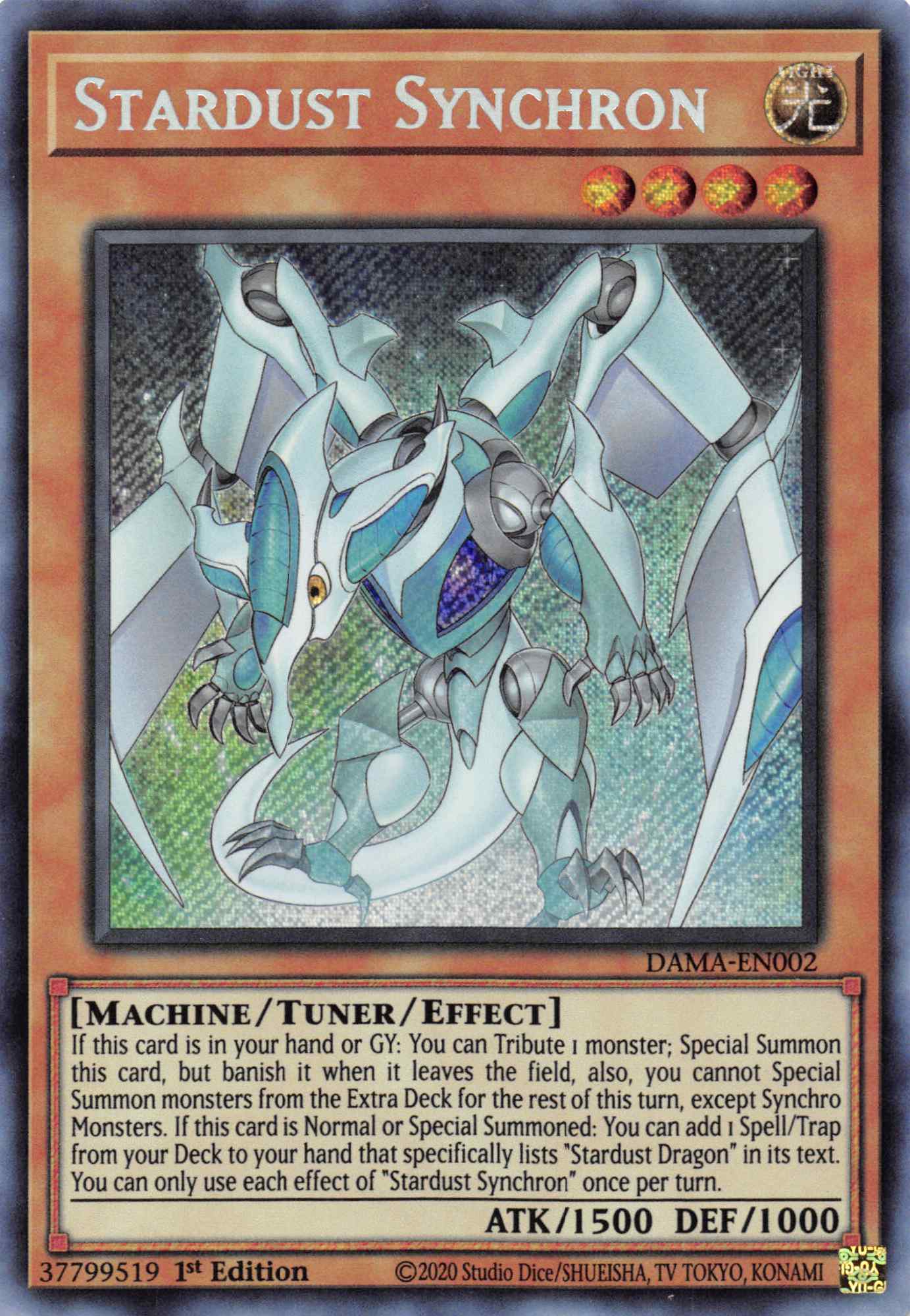 Stardust Synchron [DAMA-EN002] Secret Rare | Game Master's Emporium (The New GME)