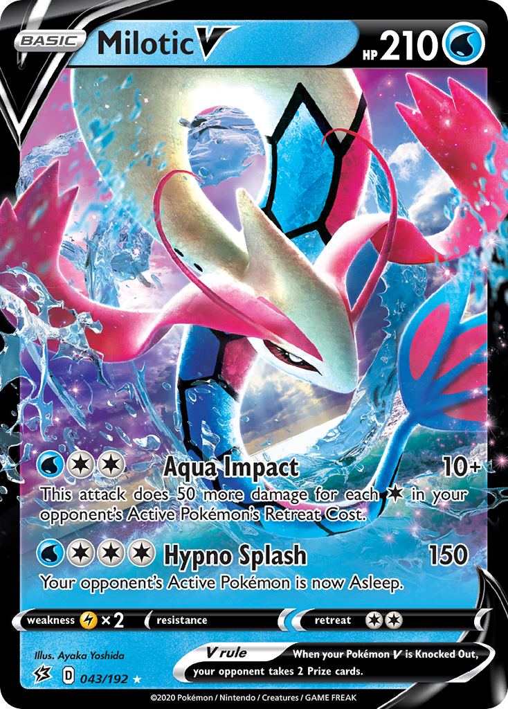 Milotic V (043/192) [Sword & Shield: Rebel Clash] | Game Master's Emporium (The New GME)