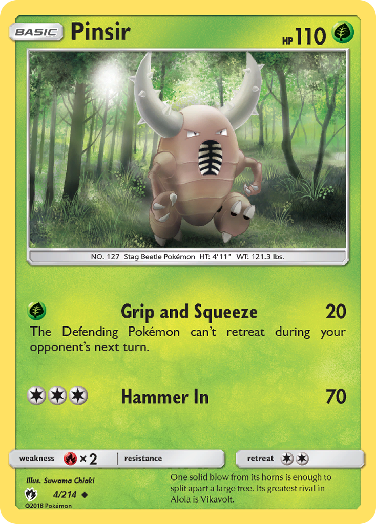 Pinsir (4/214) [Sun & Moon: Lost Thunder] | Game Master's Emporium (The New GME)