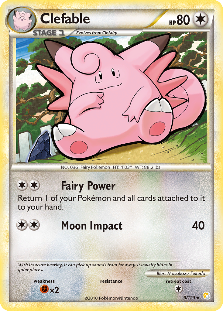 Clefable (3/123) [HeartGold & SoulSilver: Base Set] | Game Master's Emporium (The New GME)