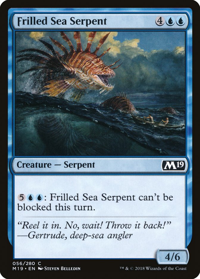 Frilled Sea Serpent [Core Set 2019] | Game Master's Emporium (The New GME)