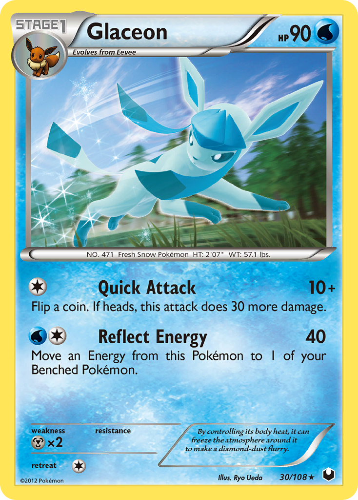 Glaceon (30/108) [Black & White: Dark Explorers] | Game Master's Emporium (The New GME)