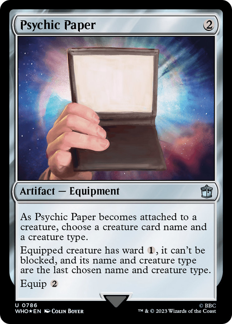 Psychic Paper (Surge Foil) [Doctor Who] | Game Master's Emporium (The New GME)