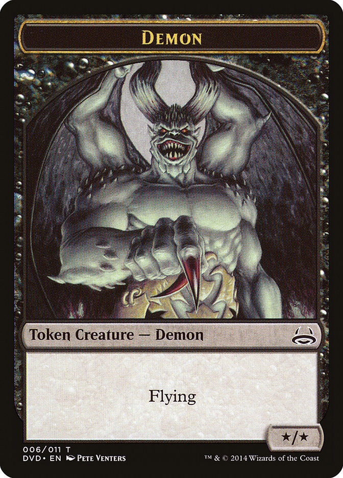 Demon Token (Divine vs. Demonic) [Duel Decks Anthology Tokens] | Game Master's Emporium (The New GME)