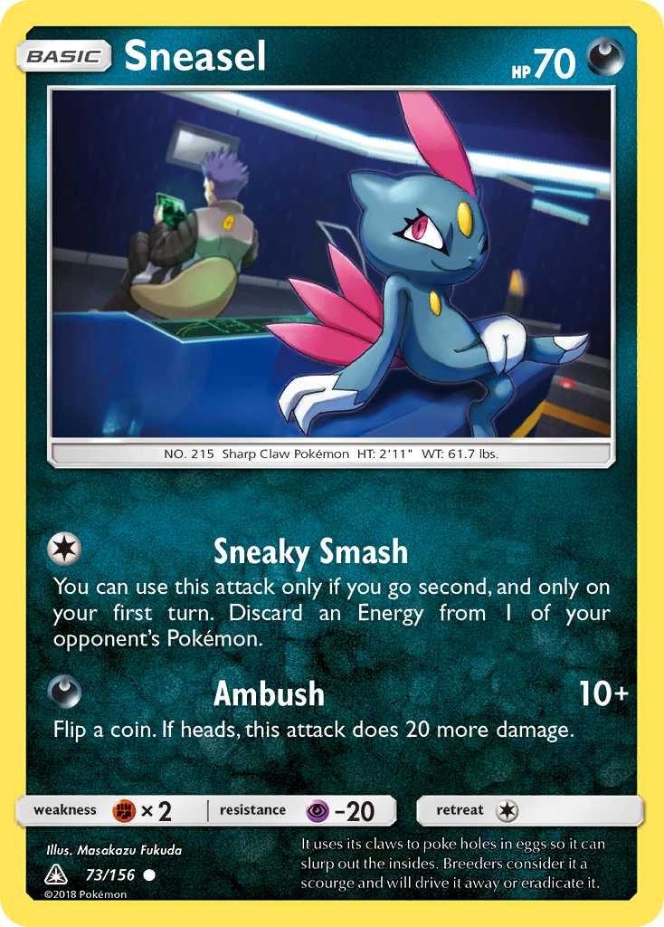 Sneasel (73/156) [Sun & Moon: Ultra Prism] | Game Master's Emporium (The New GME)