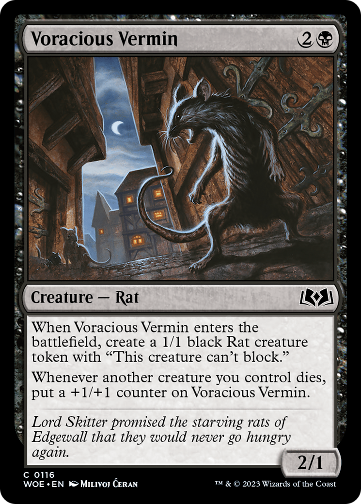 Voracious Vermin [Wilds of Eldraine] | Game Master's Emporium (The New GME)
