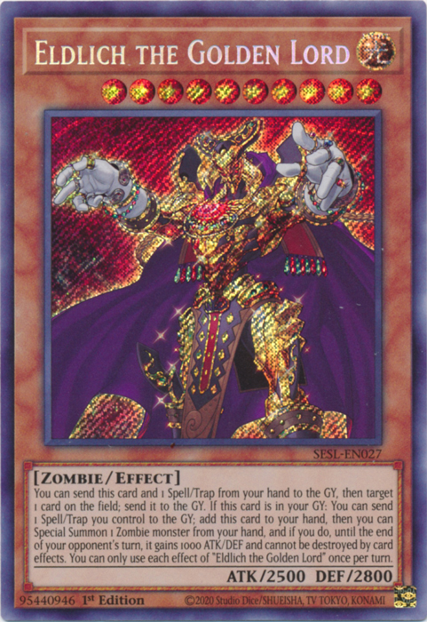 Eldlich the Golden Lord [SESL-EN027] Secret Rare | Game Master's Emporium (The New GME)