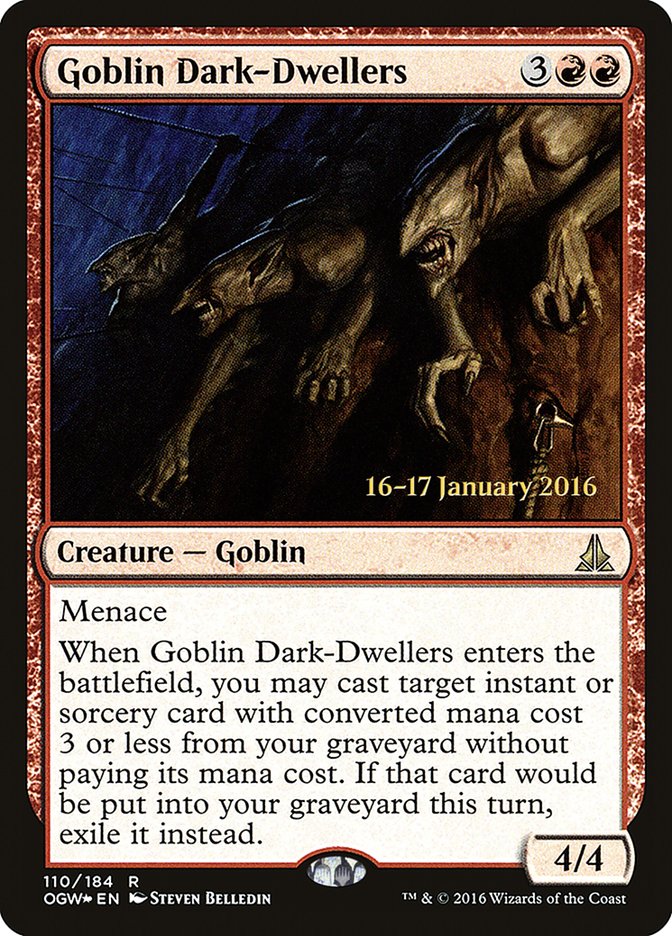 Goblin Dark-Dwellers [Oath of the Gatewatch Prerelease Promos] | Game Master's Emporium (The New GME)