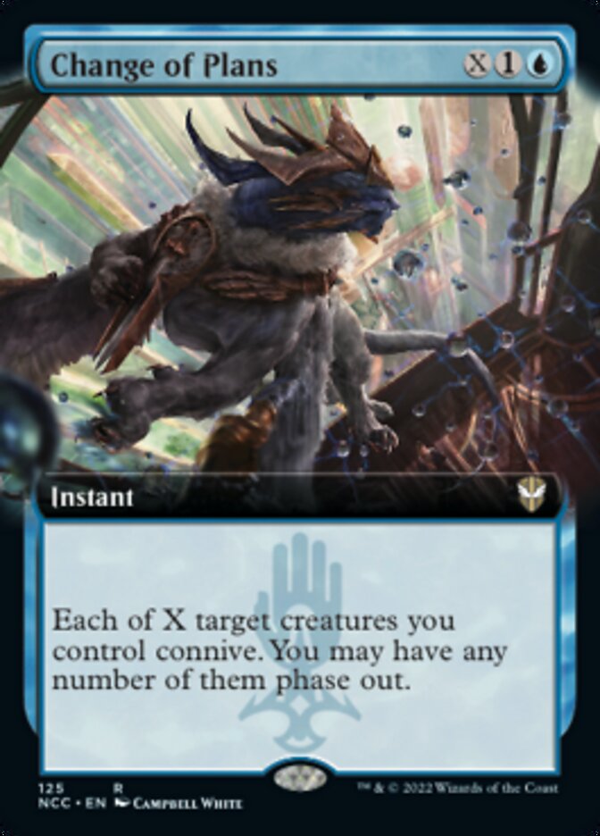 Change of Plans (Extended Art) [Streets of New Capenna Commander] | Game Master's Emporium (The New GME)