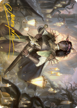 Sungold Sentinel Art Card (Gold-Stamped Signature) [Innistrad: Midnight Hunt Art Series] | Game Master's Emporium (The New GME)