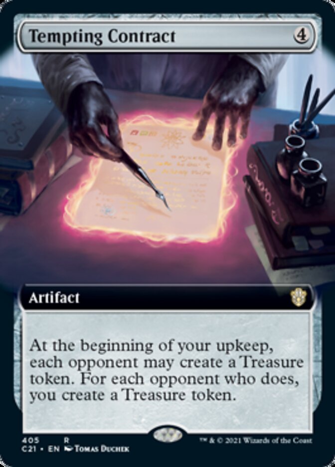 Tempting Contract (Extended Art) [Commander 2021] | Game Master's Emporium (The New GME)