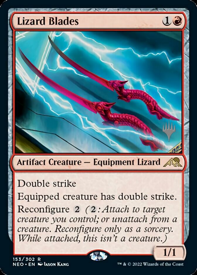 Lizard Blades (Promo Pack) [Kamigawa: Neon Dynasty Promos] | Game Master's Emporium (The New GME)